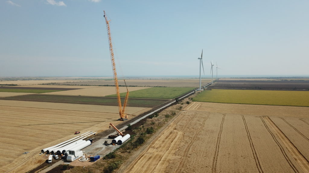 В Ростовской области началось строительство ветропарков