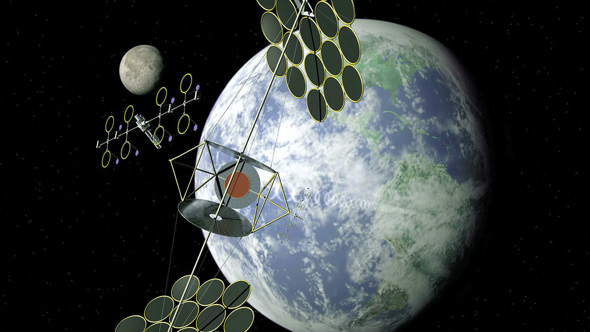 Солнечные электростанции в космосе, передающие на Землю бесперебойную энергию